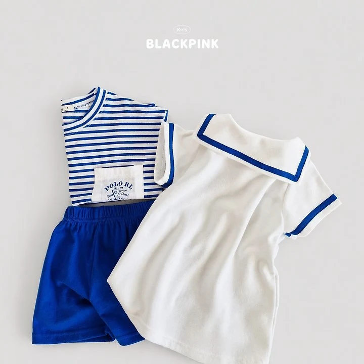Black Pink - Korean Children Fashion - #kidsshorts - Marine One-piece - 7