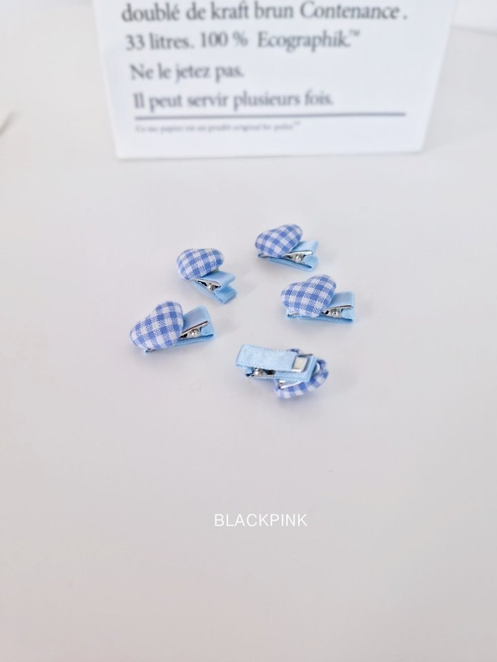 Black Pink - Korean Children Fashion - #kidsstore - Mini Heart Bean Set - 11