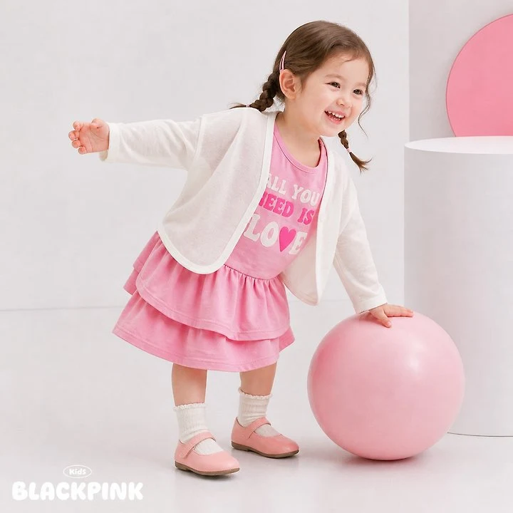 Black Pink - Korean Children Fashion - #kidsstore - Linen Light Cardigan - 9