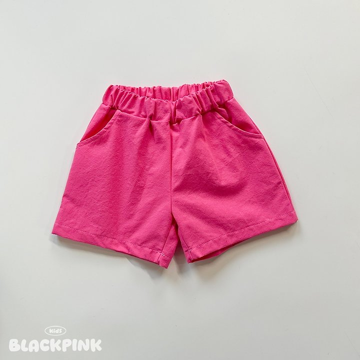 Black Pink - Korean Children Fashion - #kidsstore - Color Pop Cotton Shorts - 7