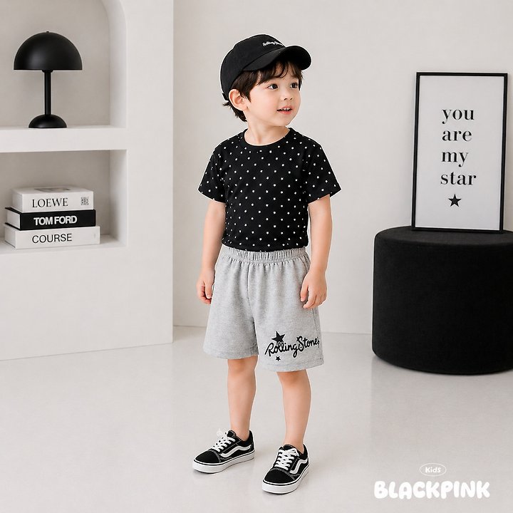 Black Pink - Korean Children Fashion - #kidzfashiontrend - Little Star Set-Up - 6