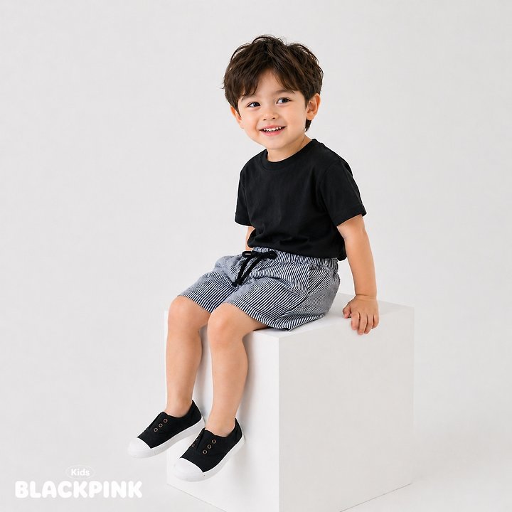 Black Pink - Korean Children Fashion - #kidzfashiontrend - SUMMER Short Sleeve Tee - 12