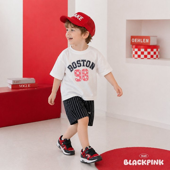 Black Pink - Korean Children Fashion - #kidzfashiontrend - 98 Single Tee - 10