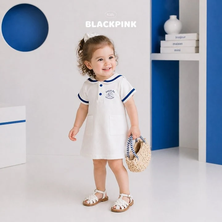 Black Pink - Korean Children Fashion - #littlefashionista - Marine One-piece - 11