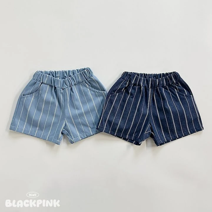 Black Pink - Korean Children Fashion - #magicofchildhood - Cony Denim Shorts - 2