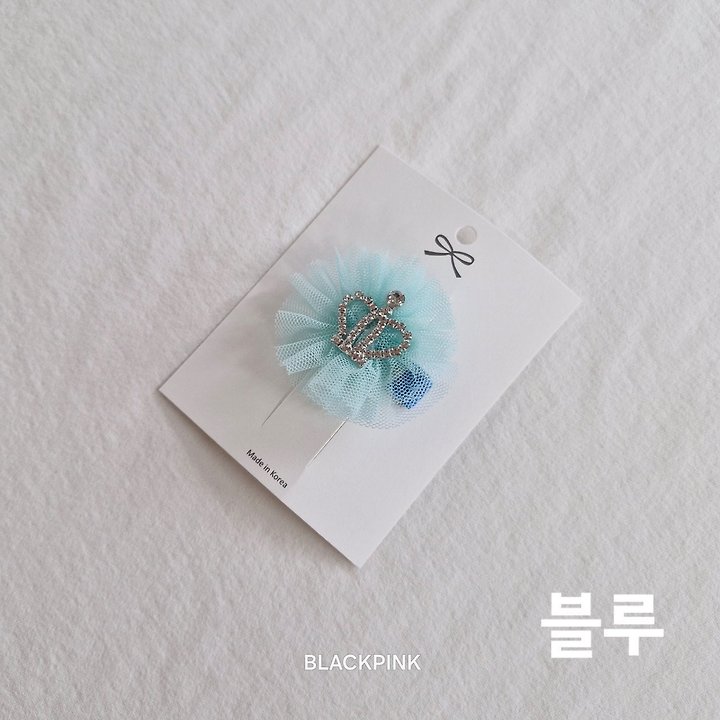 Black Pink - Korean Children Fashion - #minifashionista - Mini Crown Claw Clip - 7