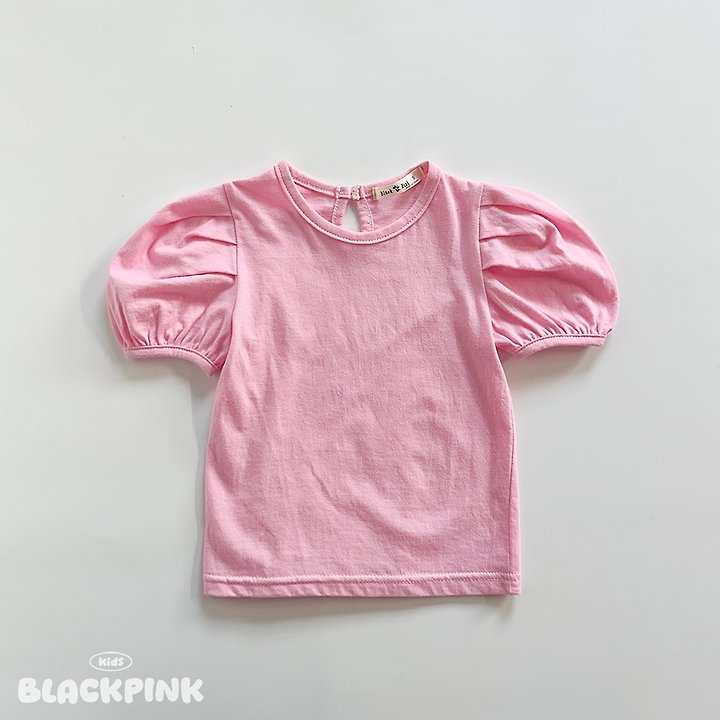 Black Pink - Korean Children Fashion - #minifashionista - Joy Puff Tee - 6