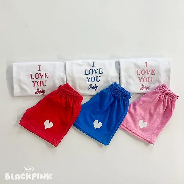 Black Pink - Korean Children Fashion - #minifashionista - Summer Love You Set-Up - 5
