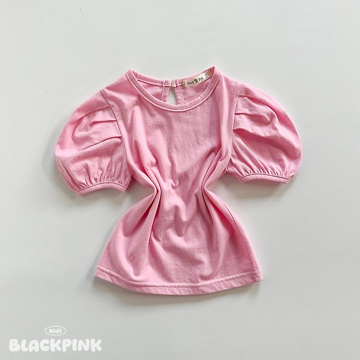 Black Pink - Korean Children Fashion - #prettylittlegirls - Joy Puff Tee - 7