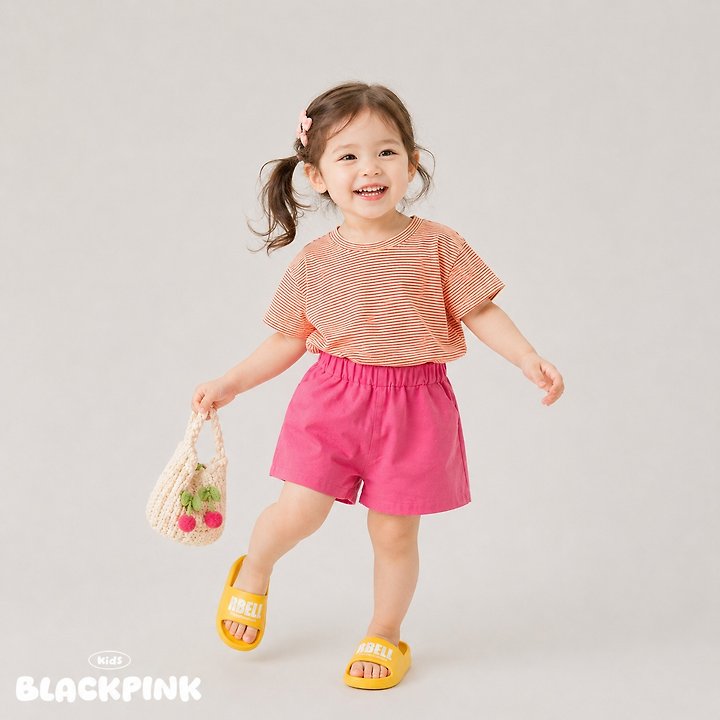 Black Pink - Korean Children Fashion - #prettylittlegirls - Summer Stripe Short Sleeve Tee - 5