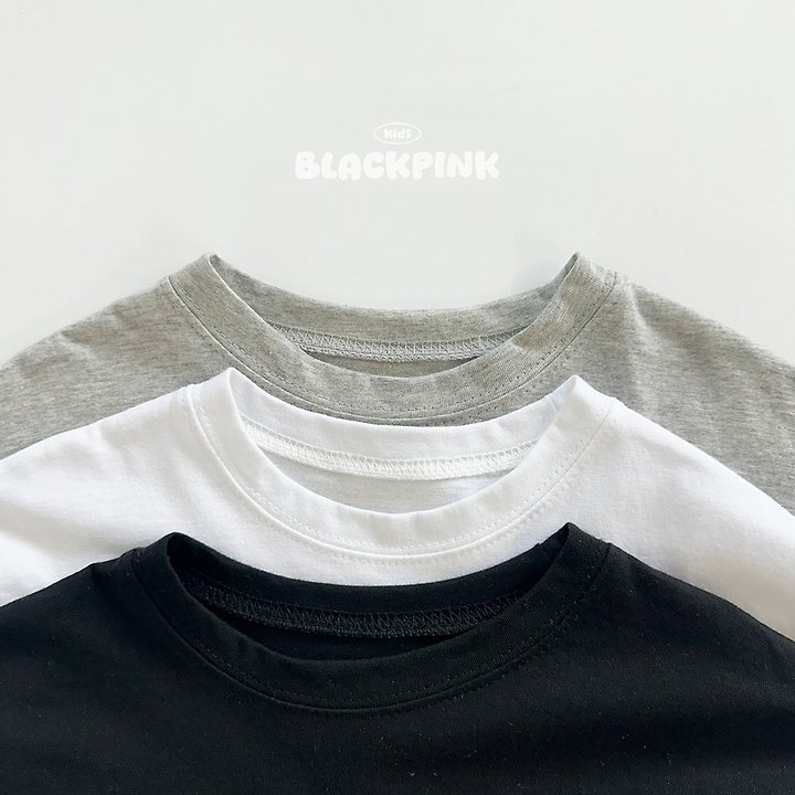 Black Pink - Korean Children Fashion - #prettylittlegirls - SUMMER Short Sleeve Tee - 3
