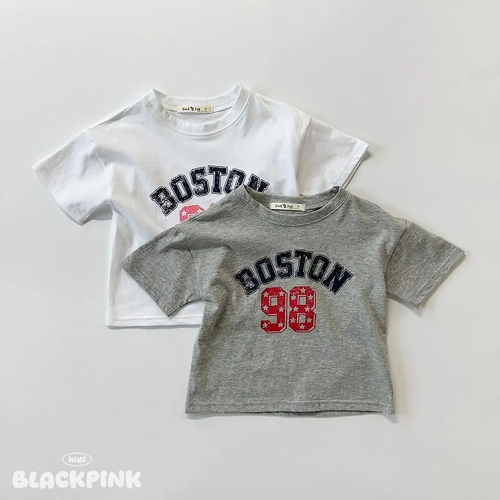 Black Pink - Korean Children Fashion - #prettylittlegirls - 98 Single Tee