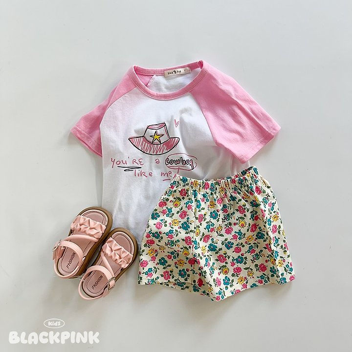 Black Pink - Korean Children Fashion - #prettylittlegirls - Cowboy Raglan Tee - 9