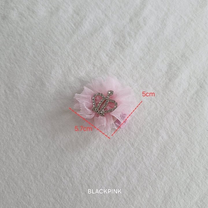 Black Pink - Korean Children Fashion - #stylishchildhood - Mini Crown Claw Clip - 11
