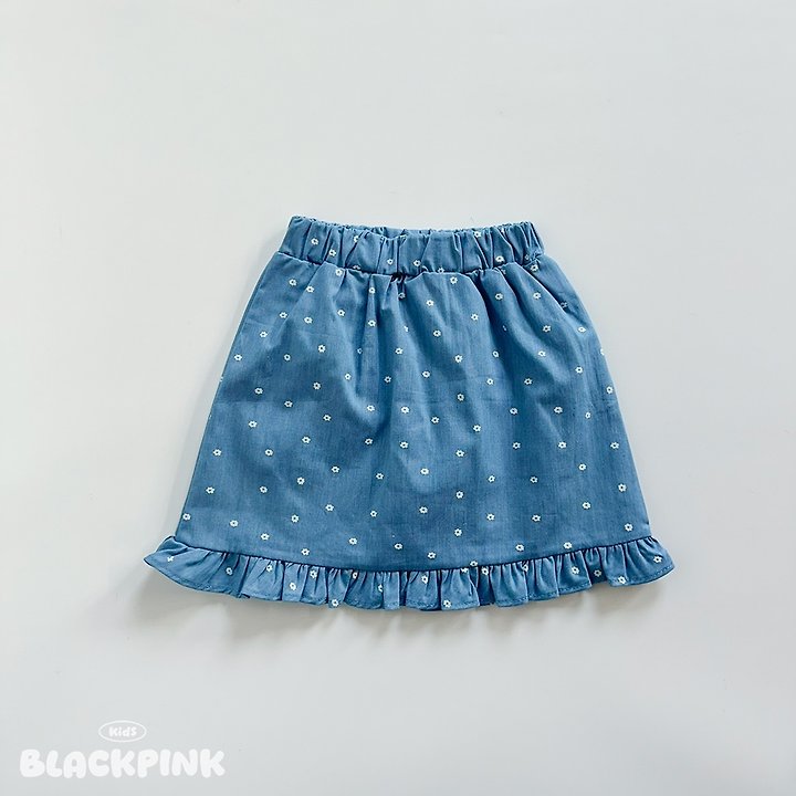 Black Pink - Korean Children Fashion - #stylishchildhood - Monet Washed Denim Skirt - 6