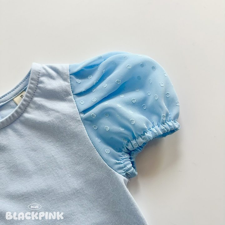 Black Pink - Korean Children Fashion - #stylishchildhood - Chiffon Puff Tee - 5