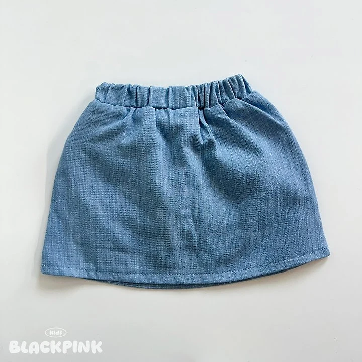 Black Pink - Korean Children Fashion - #toddlerclothing - Pocket Denim Skort - 4