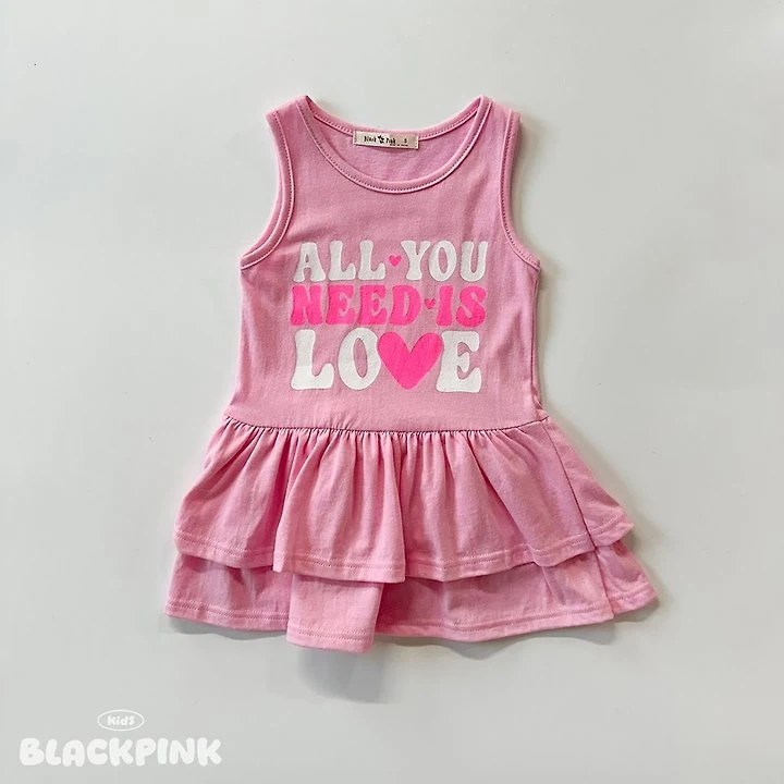 Black Pink - Korean Children Fashion - #stylishchildhood - ALL YOU One-piece - 6