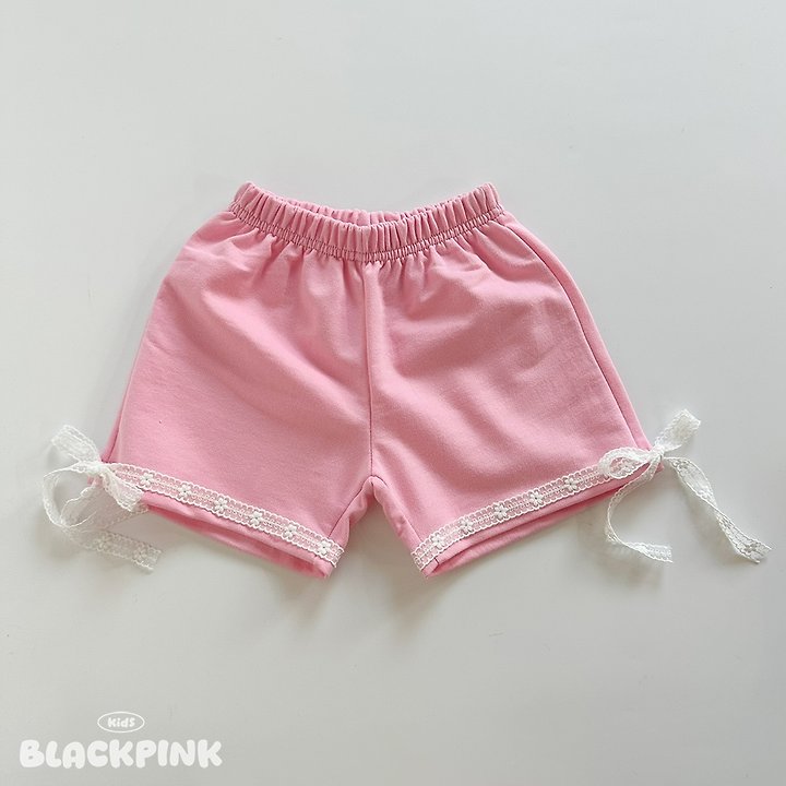 Black Pink - Korean Children Fashion - #stylishchildhood - Candy Lace Shorts - 11