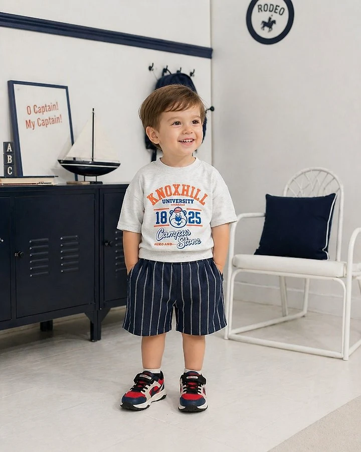 Black Pink - Korean Children Fashion - #stylishchildhood - Cony Denim Shorts - 7