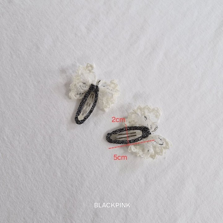 Black Pink - Korean Children Fashion - #todddlerfashion - Pearl Lace Heart Ribbon Set - 8