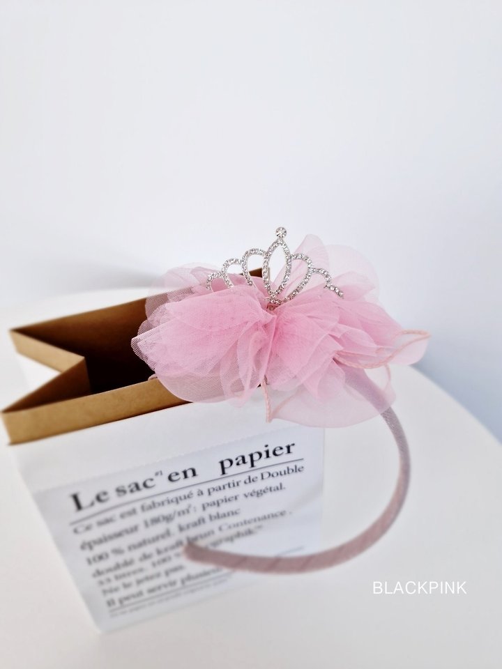 Black Pink - Korean Children Fashion - #todddlerfashion - Tiara Headband - 10