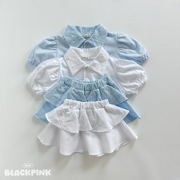 Black Pink - Korean Children Fashion - #todddlerfashion - Lovely Lace Set-Up