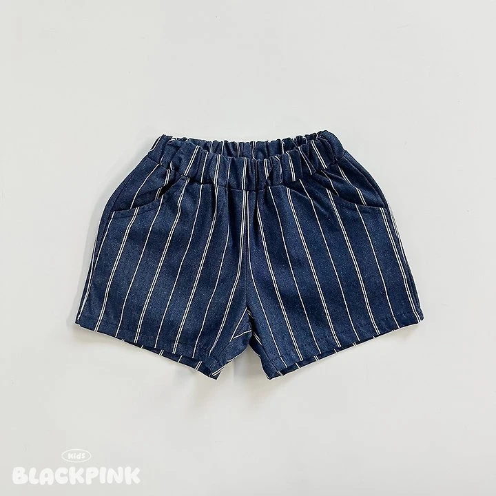 Black Pink - Korean Children Fashion - #todddlerfashion - Cony Denim Shorts - 5