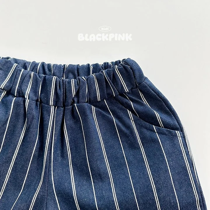 Black Pink - Korean Children Fashion - #toddlerclothing - Cony Denim Shorts - 6