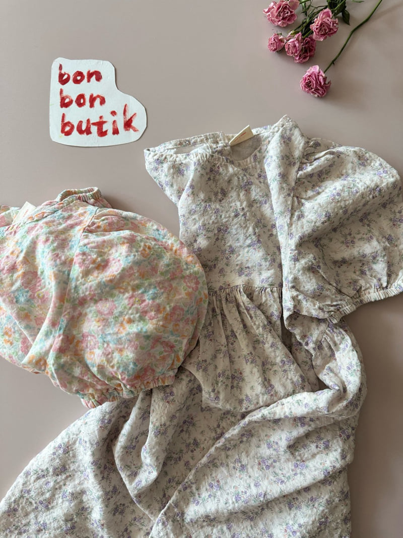Bon Bon Butik - Korean Children Fashion - #childrensboutique - Flora One-piece - 2