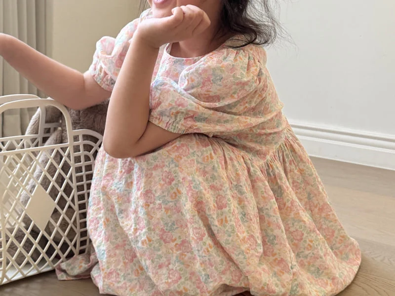 Bon Bon Butik - Korean Children Fashion - #kidsshorts - Flora One-piece - 6