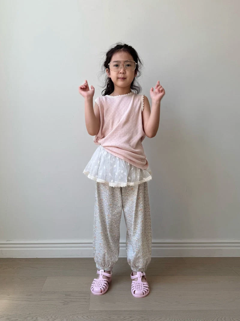 Bon Bon Butik - Korean Children Fashion - #kidzfashiontrend - Flower Pants - 7