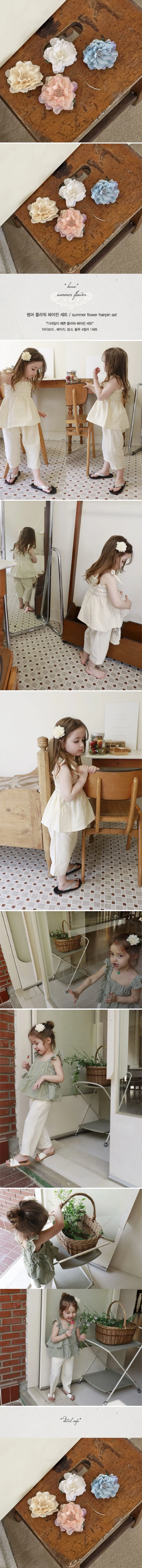 Bonne - Korean Children Fashion - #kidsshorts - Summer Flower Hairpin