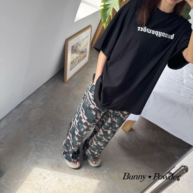 Bunny Powder - Korean Women Fashion - #momslook - Adult Camo Mesh Pants - 5