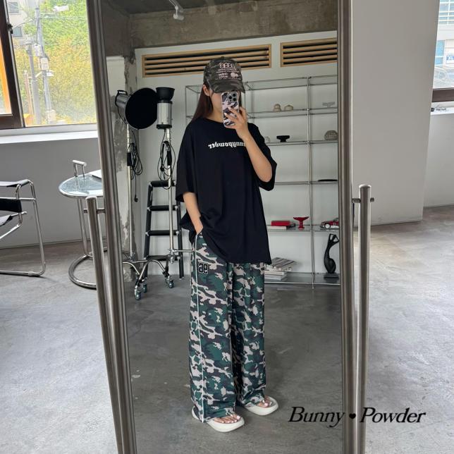 Bunny Powder - Korean Women Fashion - #momslook - Adult Camo Mesh Pants - 6