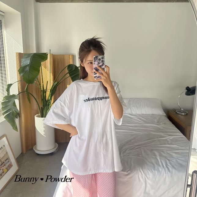 Bunny Powder - Korean Women Fashion - #momslook - Adult Chrome Tee - 2
