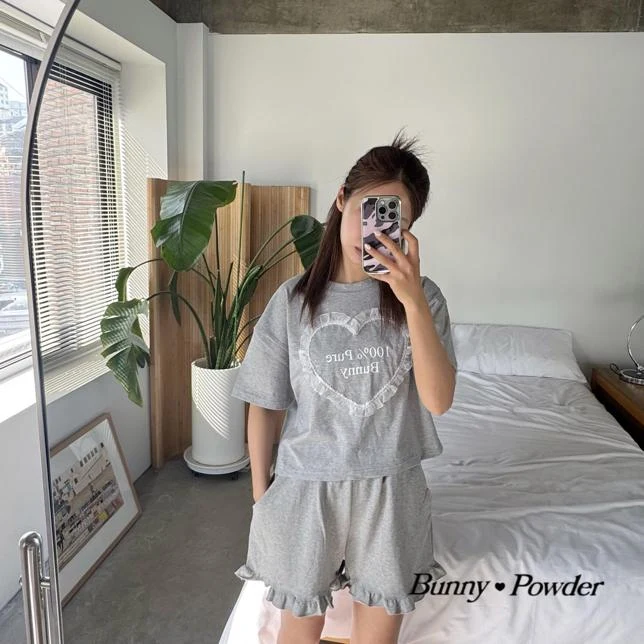 Bunny Powder - Korean Women Fashion - #momslook - Adult Percent Tee - 12