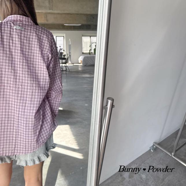 Bunny Powder - Korean Women Fashion - #pursuepretty - Adult Milk Check Shirt - 12