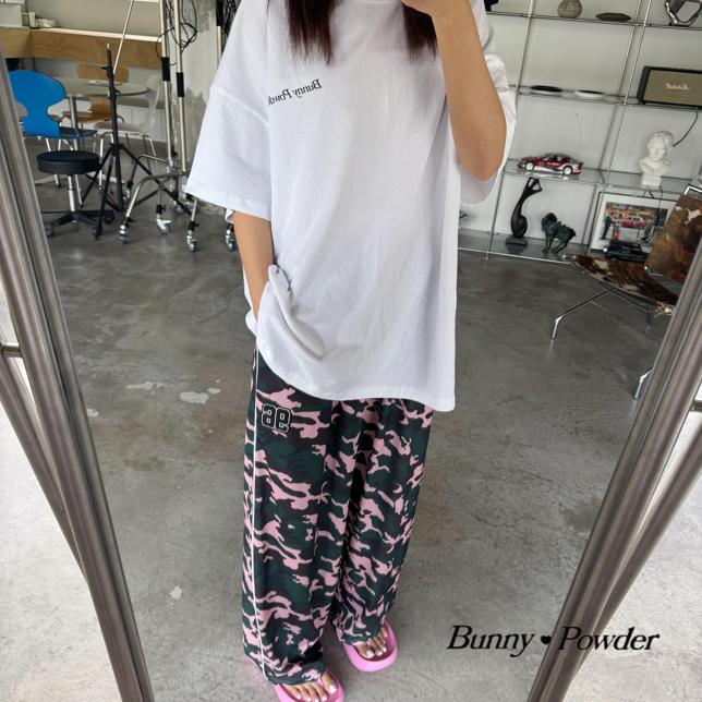 Bunny Powder - Korean Women Fashion - #restrostyle - Adult Camo Mesh Pants - 12