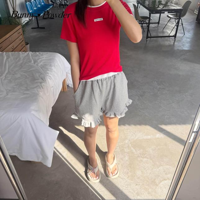 Bunny Powder - Korean Women Fashion - #restrostyle - Adult Frill Shorts - 3
