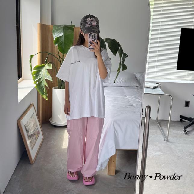 Bunny Powder - Korean Women Fashion - #romanticstyle - Adult Bunny Short Sleeve Tee - 9