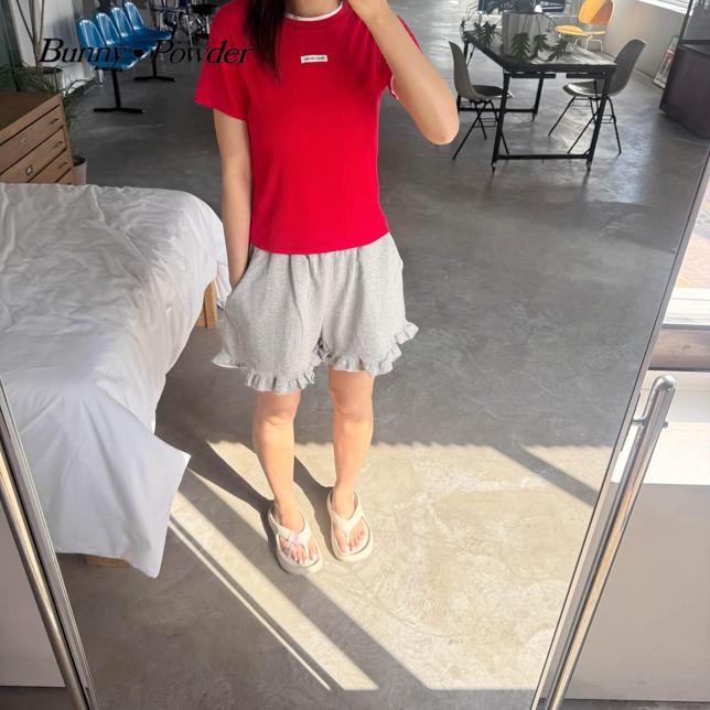 Bunny Powder - Korean Women Fashion - #shopsmall - Adult Frill Shorts - 5