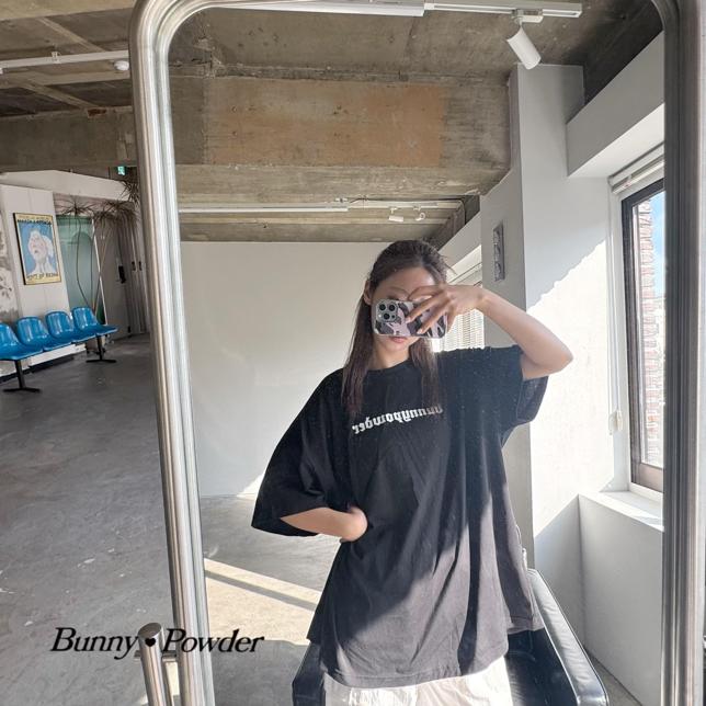 Bunny Powder - Korean Women Fashion - #thatsdarling - Adult Chrome Tee - 10