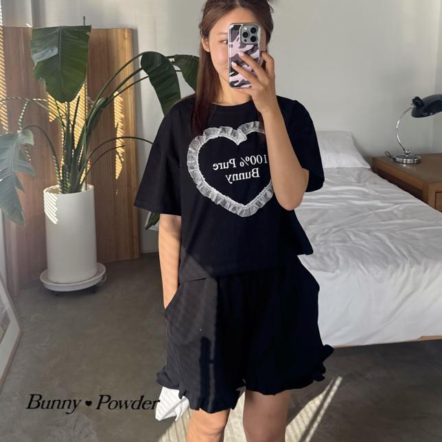 Bunny Powder - Korean Women Fashion - #thatsdarling - Adult Percent Tee - 8