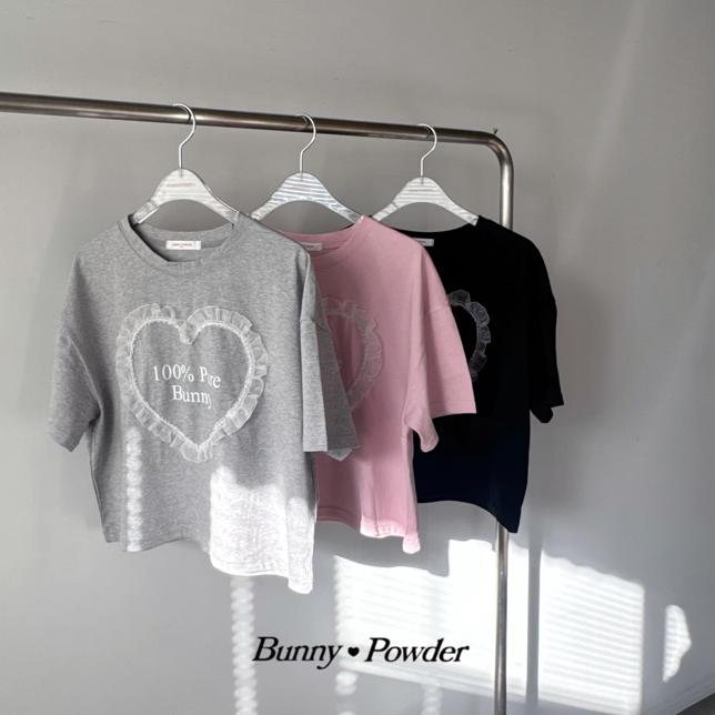 Bunny Powder - Korean Women Fashion - #vintageinspired - Adult Percent Tee - 2