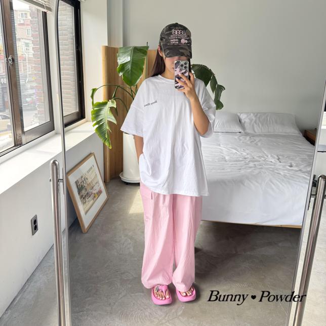 Bunny Powder - Korean Women Fashion - #vintagekidsstyle - Adult Bunny Short Sleeve Tee - 6