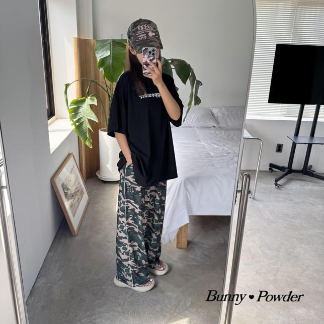 Bunny Powder - Korean Women Fashion - #womensfashion - Adult Camo Mesh Pants - 2