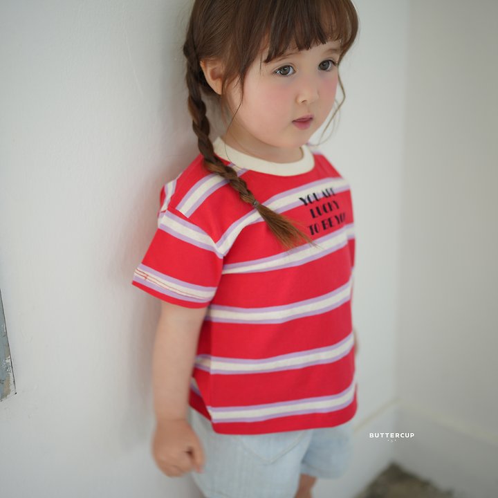 Buttercup - Korean Children Fashion - #Kfashion4kids - Lucky To You Pin Tee - 11