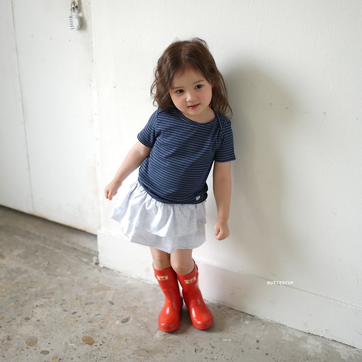 Buttercup - Korean Children Fashion - #childofig - Pinstripe Tension Tee - 2