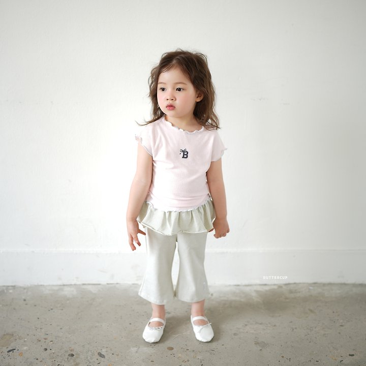 Buttercup - Korean Children Fashion - #childofig - Air Rib B Ribbon Tee - 8